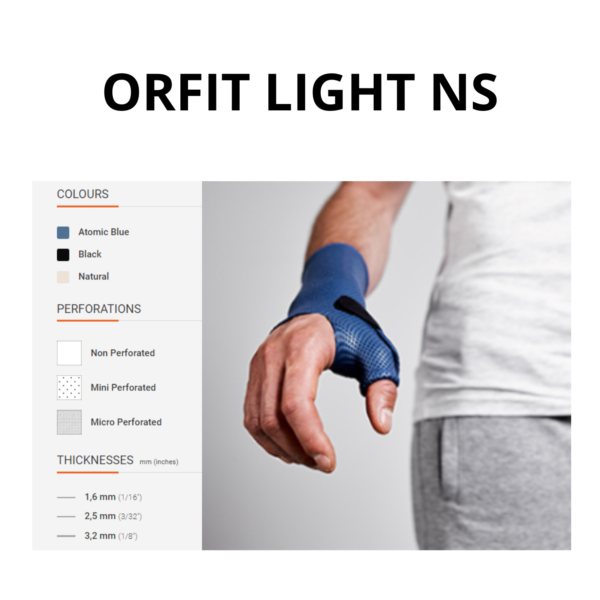 Orfit Light NS inmovilización liviana y precisa